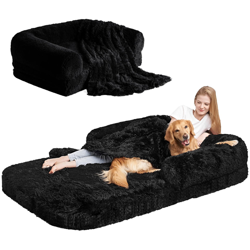 Cama humana eheyciga plegable con tamaño 72-44-11 para descanso junto a tu mascota.
