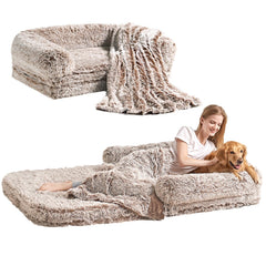 Cama humana plegable EHEYCIGA desplegada para descanso cómodo.