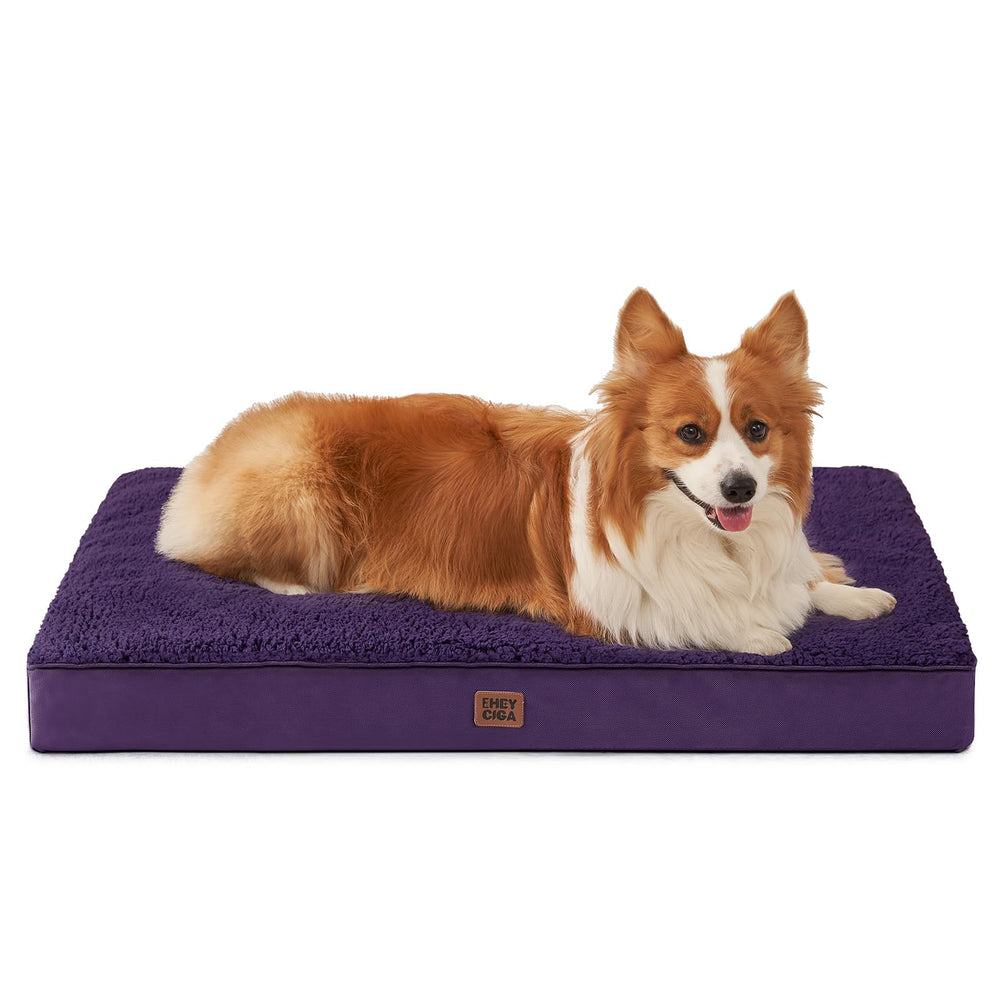 Cama ortopédica EHEYCIGA para perro grande con funda removible y lavable.