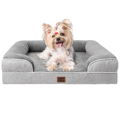 Cama ortopédica EHEYCIGA para perro pequeño con espuma de memoria