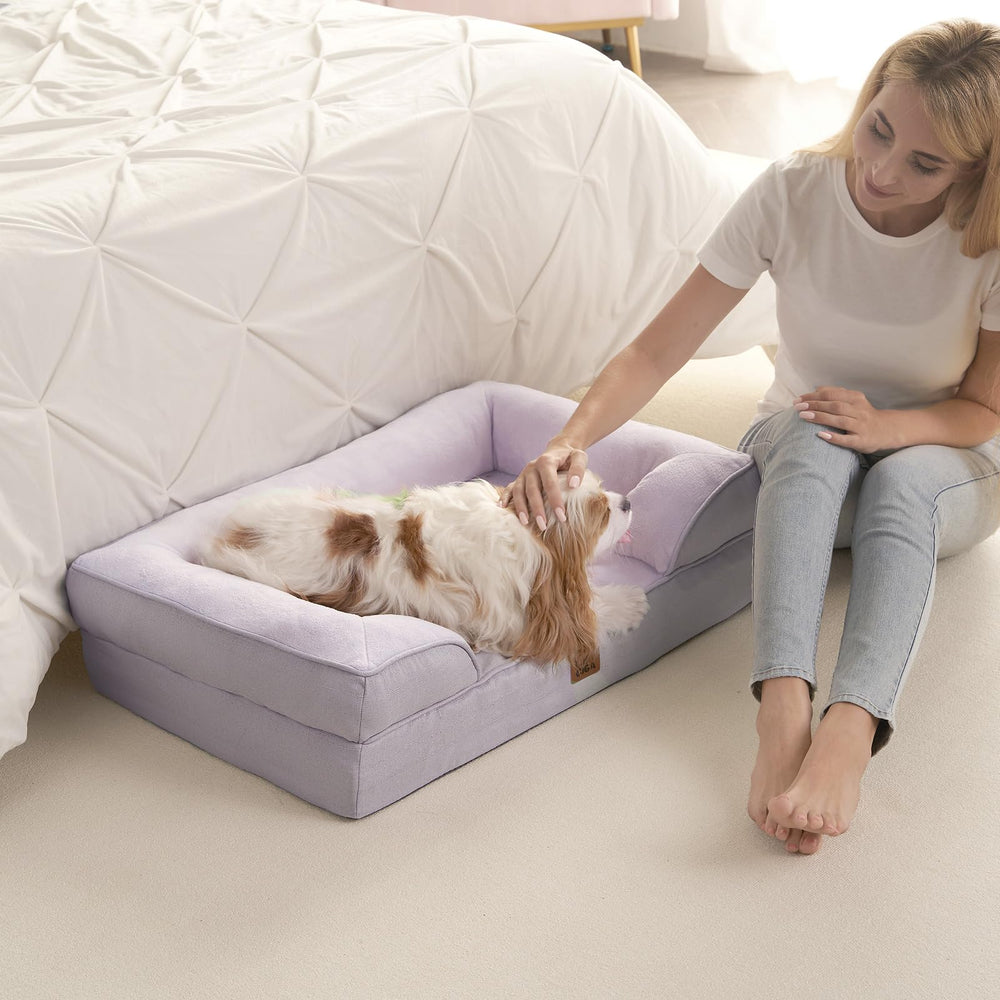 Funda desmontable y lavable con cremallera facilita la limpieza de la cama.