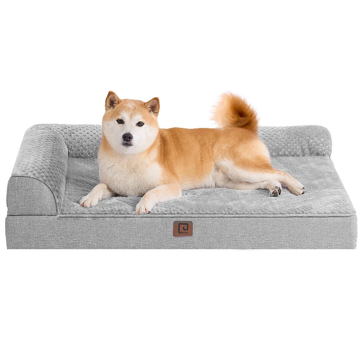 EHEYCIGA cama para perro espuma memoria huevo: soporte suave para perros adultos