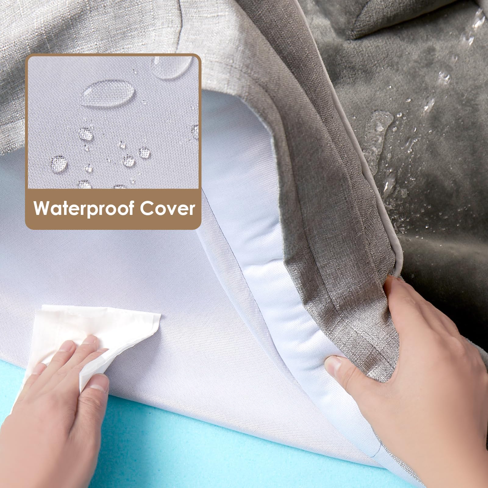 Cama EHEYCIGA con espuma de memoria para descanso suave y apoyo progresivo.