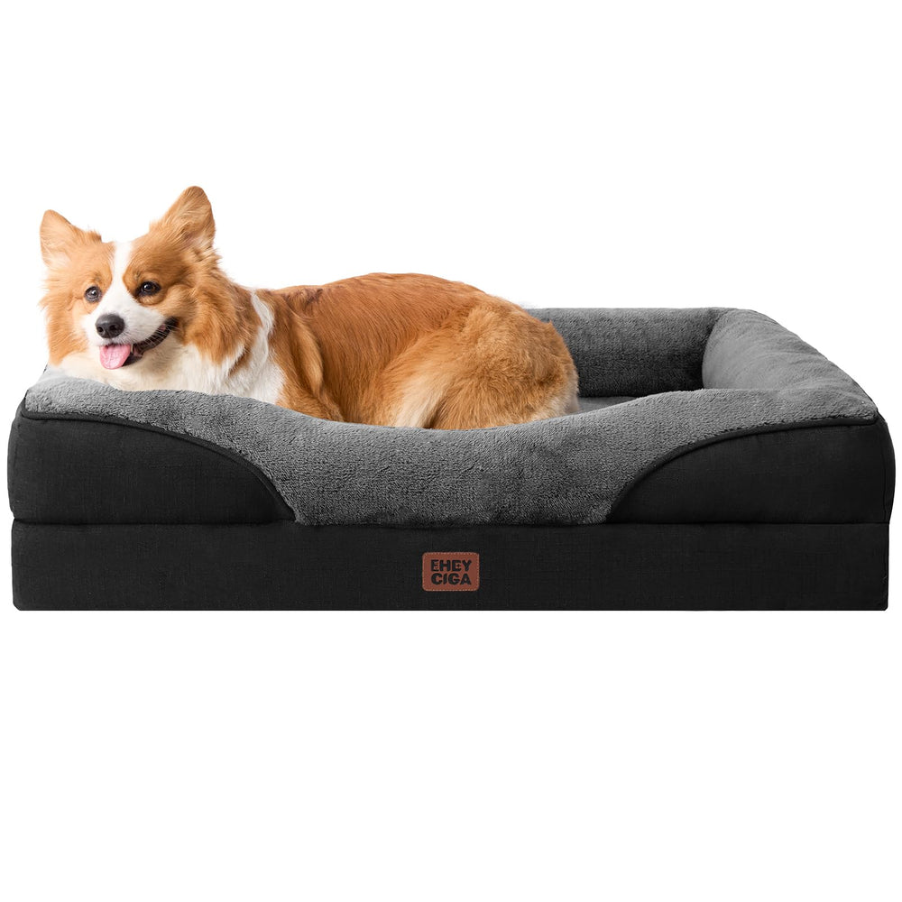 Cama para perro EHEYCIGA con espuma memoria para soporte cómodo
