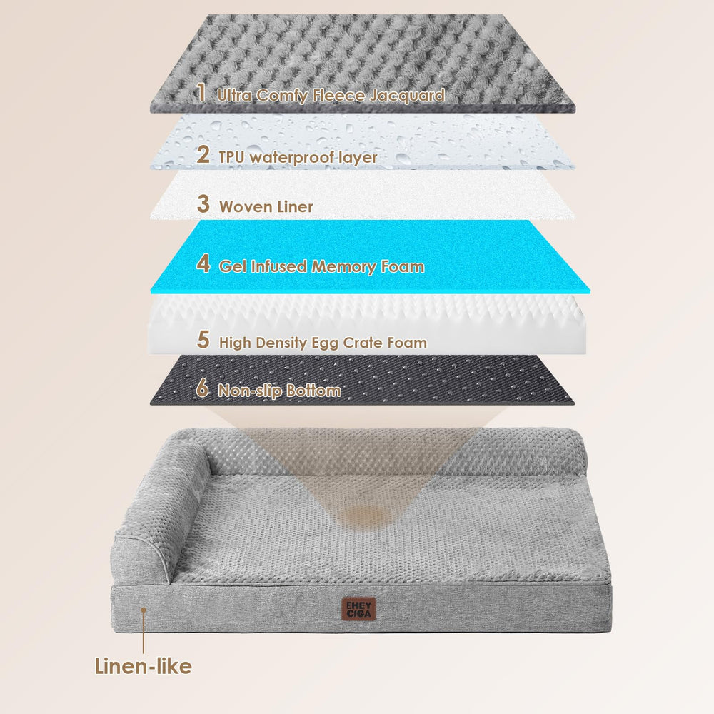 EHEYCIGA cama perro funda desmontable lavable: mantenimiento sencillo