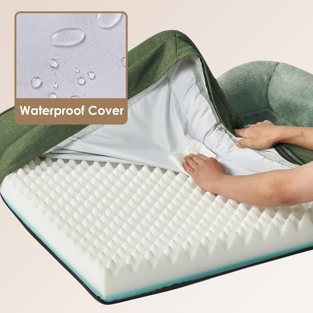 Cama EHEYCIGA con funda desmontable y lavable para limpieza fácil.
