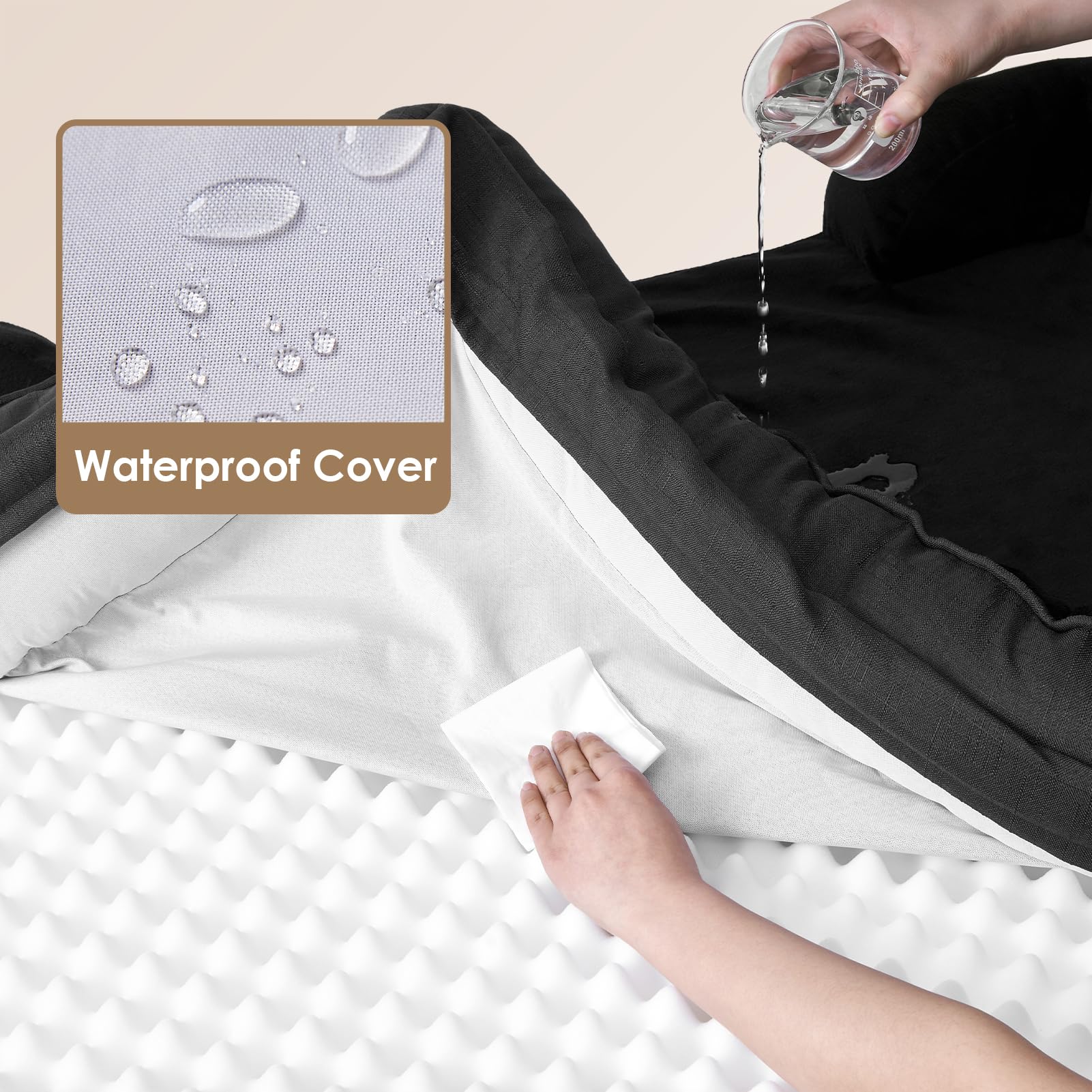 Base antideslizante en la cama EHEYCIGA para evitar deslizamientos.