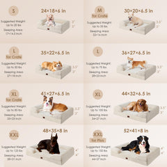 EHEYCIGA cama para perros grandes con espuma memoria y soporte uniforme