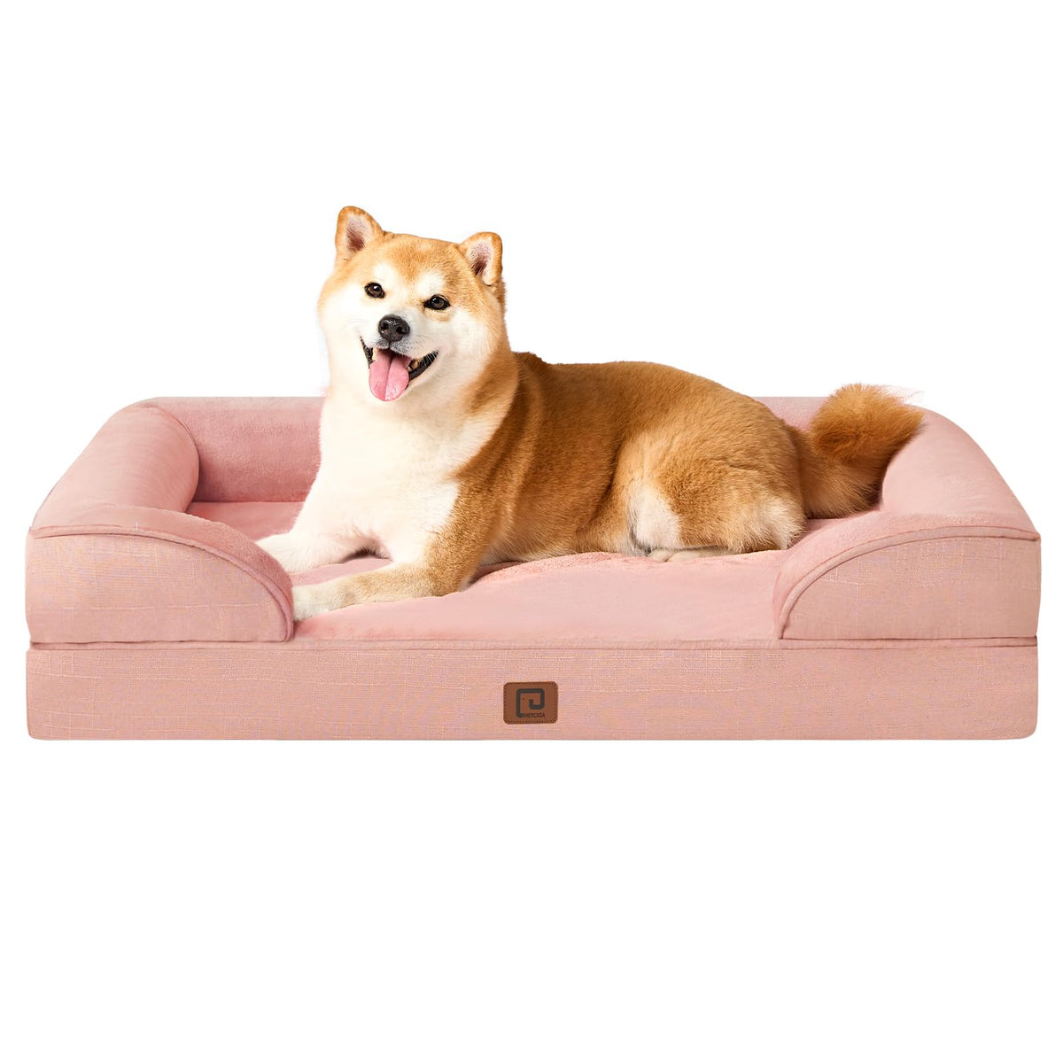 Cama ortopédica EHEYCIGA con espuma memoria para perros grandes.
