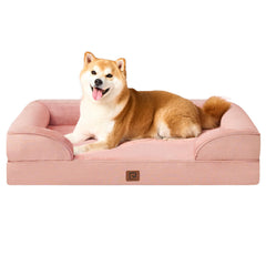 Cama ortopédica EHEYCIGA con espuma memoria para perros grandes.