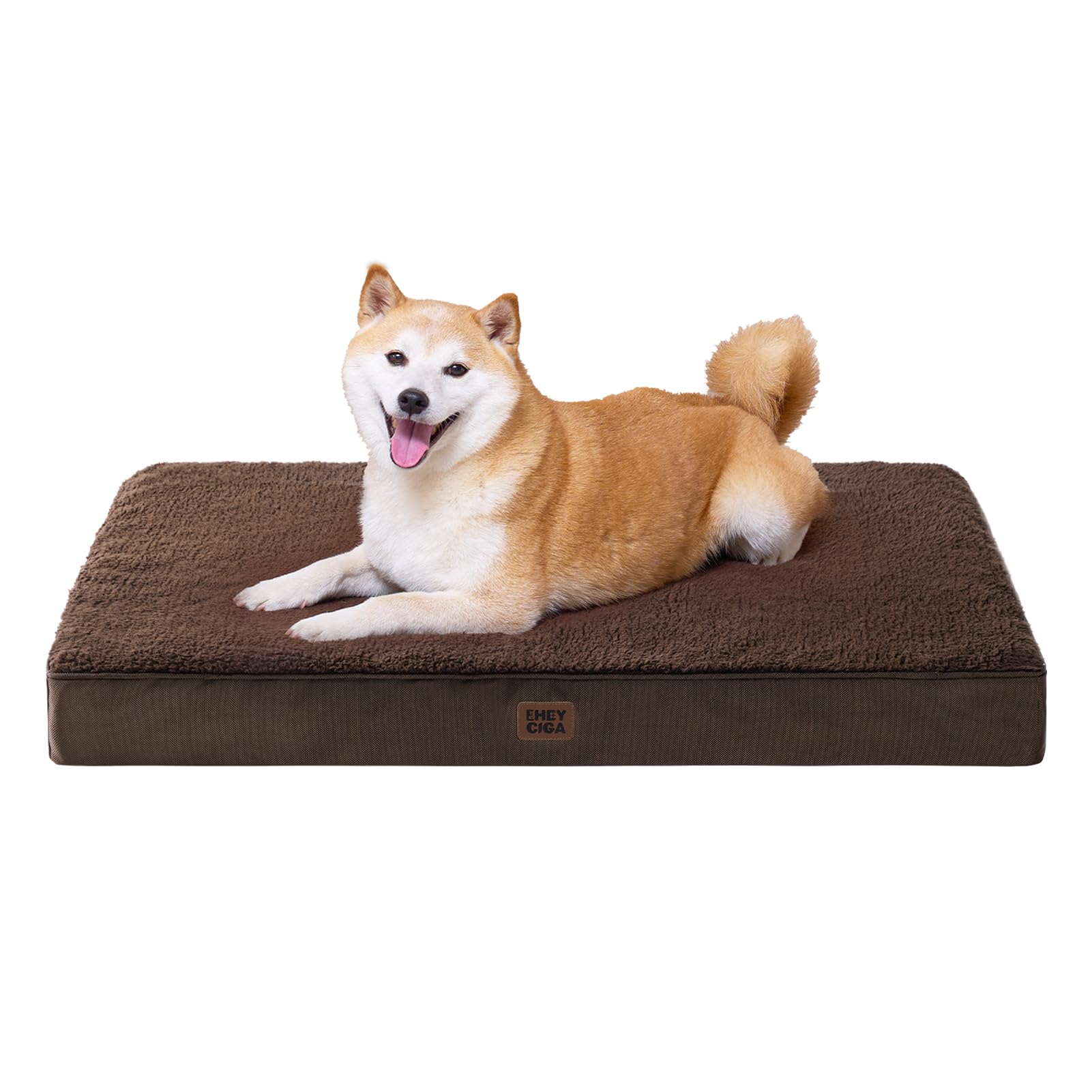 Cama ortopédica EHEYCIGA para perros grandes con espuma de alta densidad.