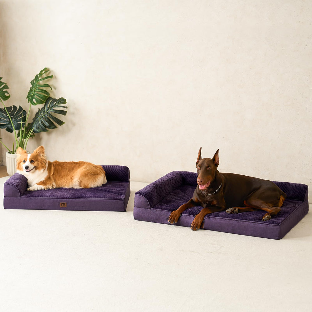Cama para perros grandes EHEYCIGA en color morado.