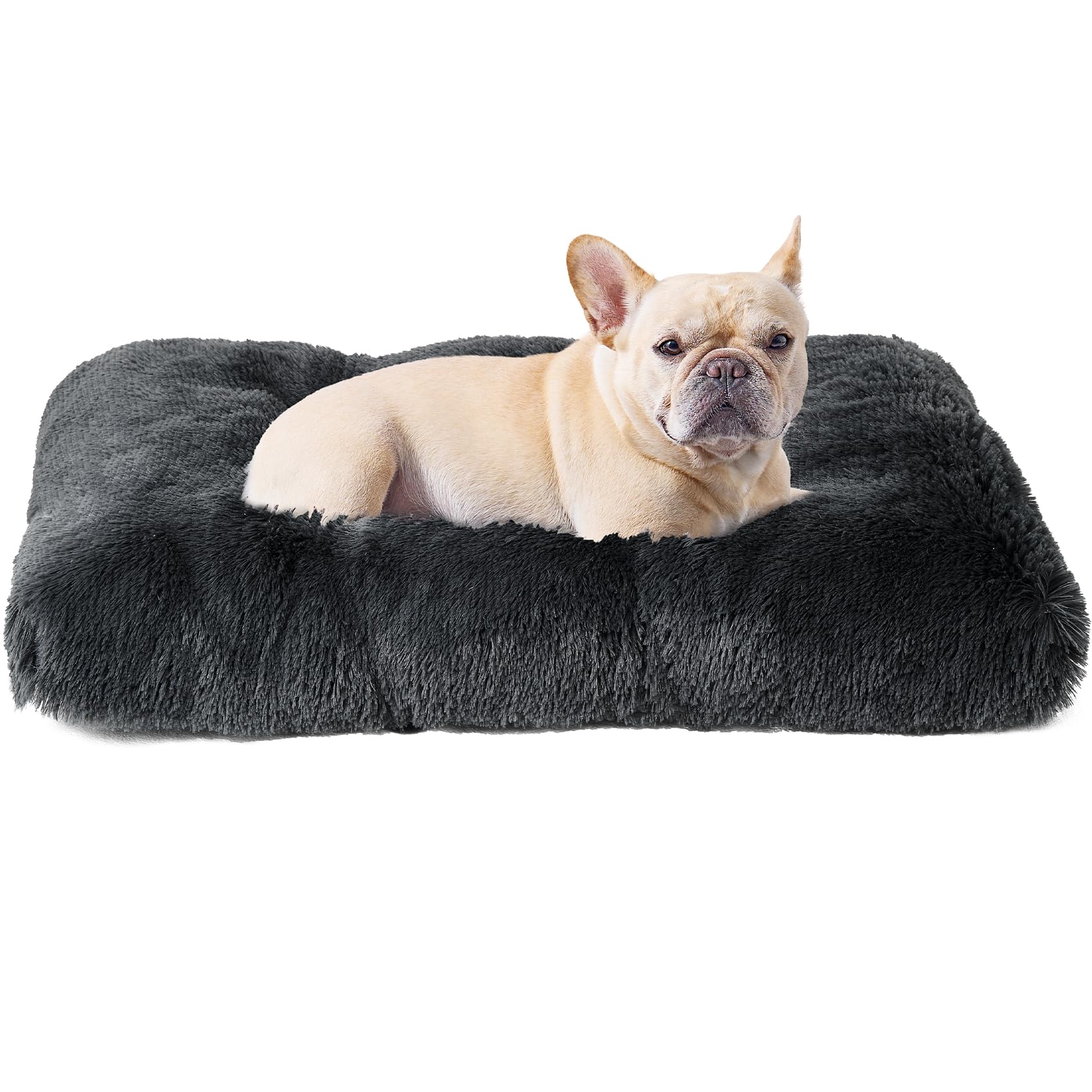 Cama EHEYCIGA para perros medianos con pelo sintético suave para descanso cómodo.