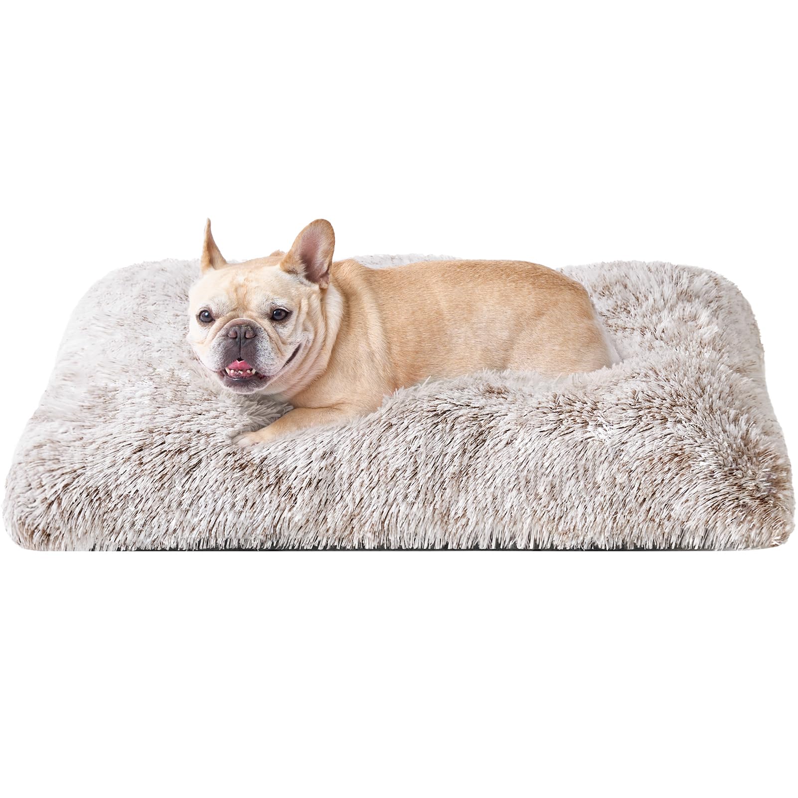 Cama para perros medianos EHEYCIGA con peluche suave, ideal para relajarse en casa.
