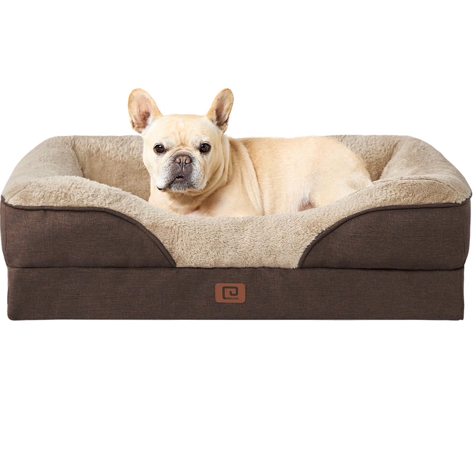 Cama EHEYCIGA para perros con memoria de espuma y soporte suave.