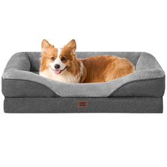 Cama para perro EHEYCIGA con espuma de memoria para soporte equilibrado.