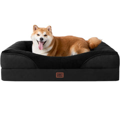 Cama EHEYCIGA memoria-foam con soporte equilibrado para perros grandes