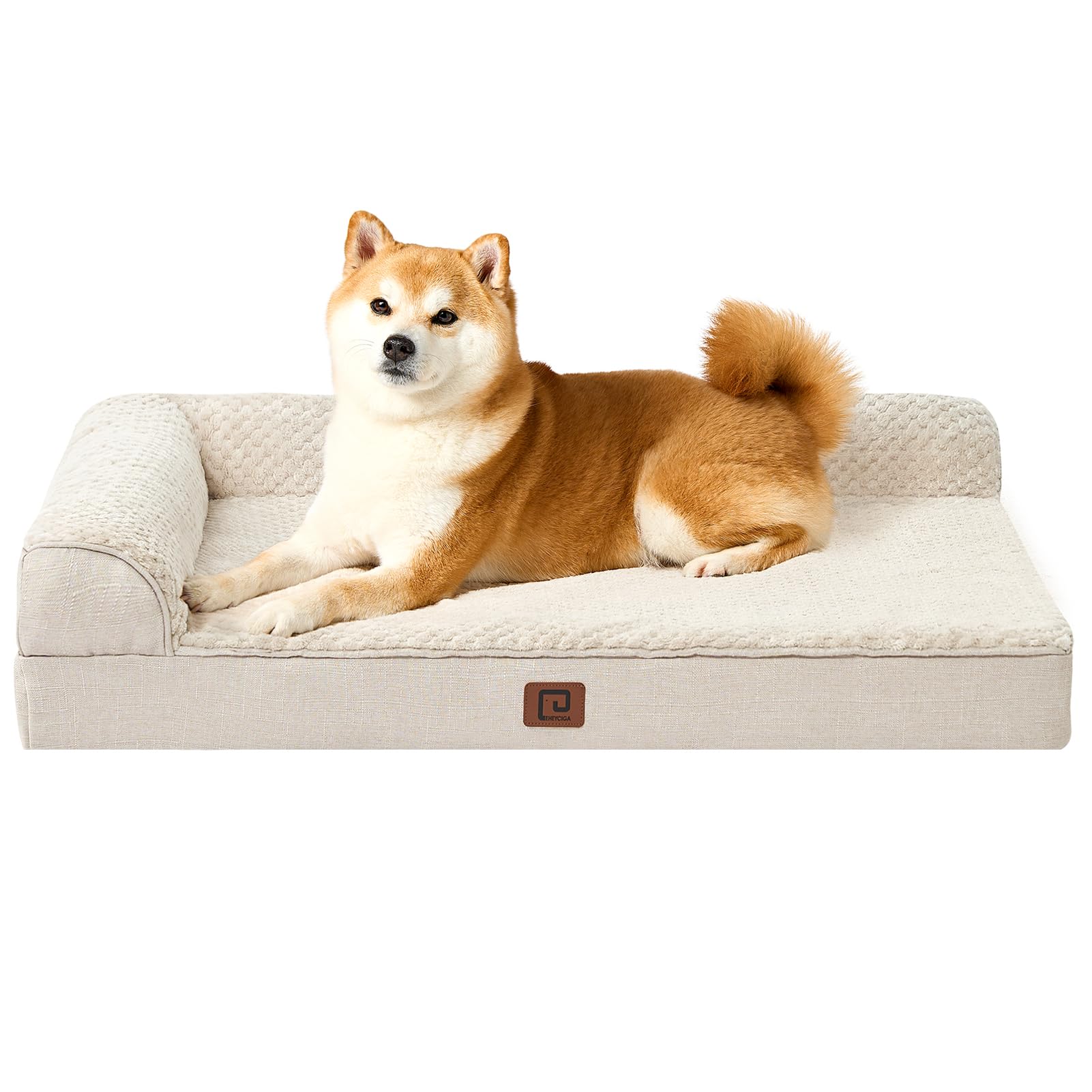 Cama EHEYCIGA con espuma viscoelástica tipo panal para mayor comodidad.