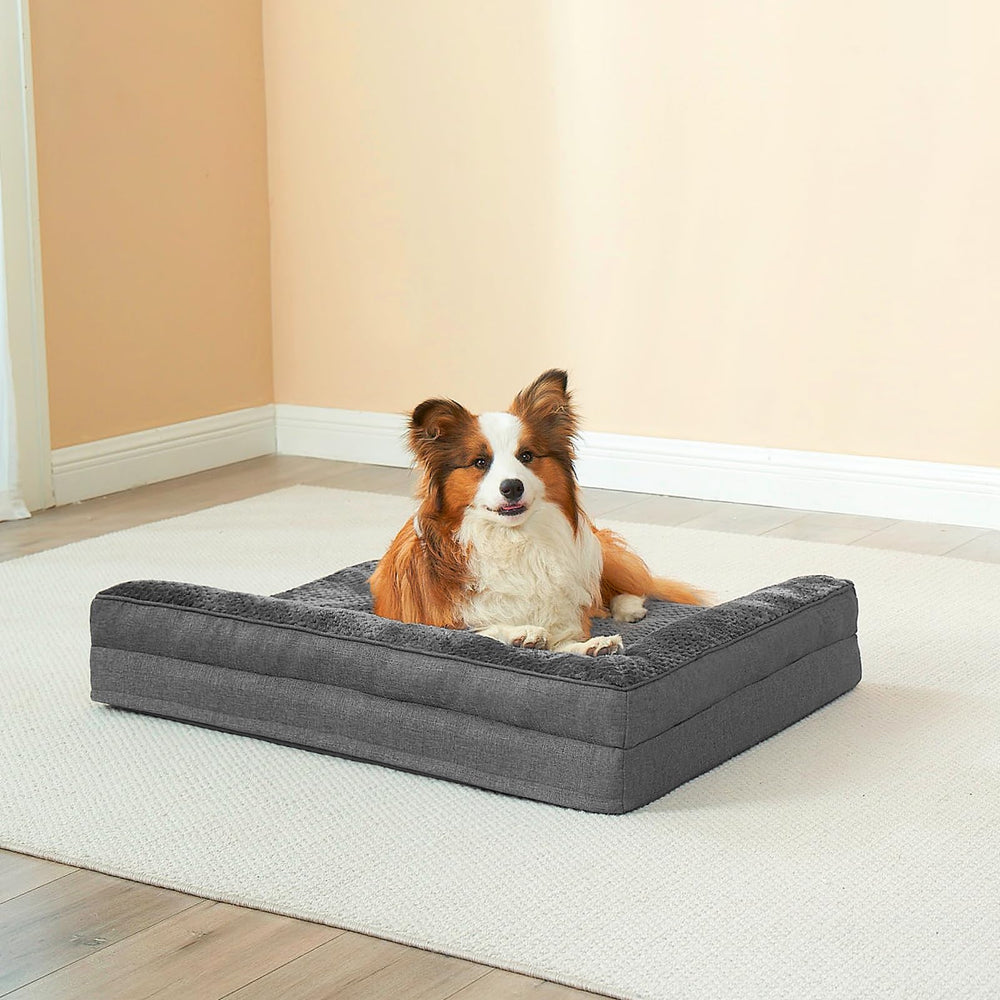 Color gris oscuro de la cama EHEYCIGA para interiores modernos