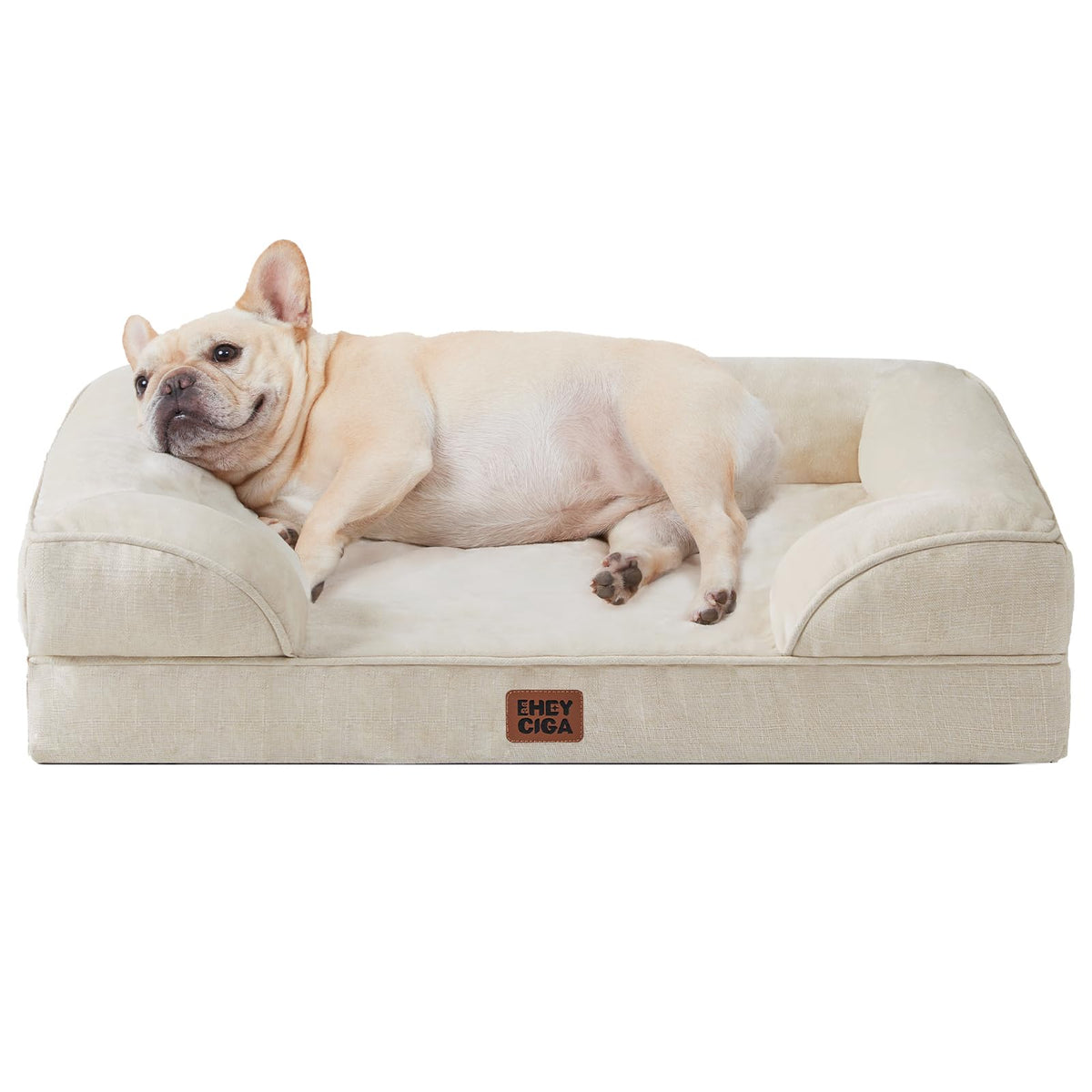 Cama EHEYCIGA ortopédica con espuma viscoelástica para perros pequeños, soporte cómodo.
