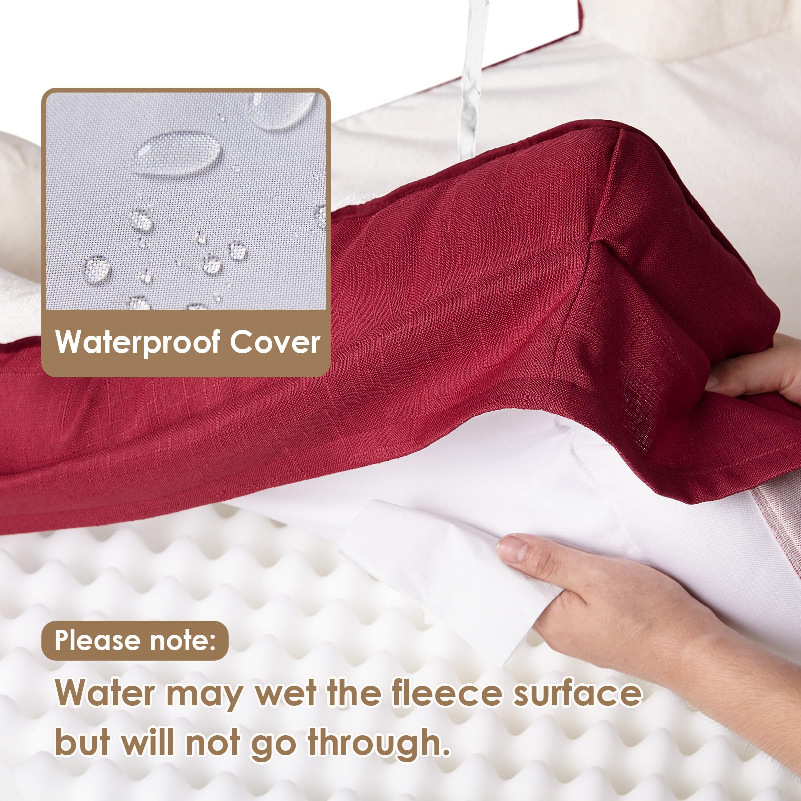 Funda impermeable de EHEYCIGA mantiene la superficie seca.