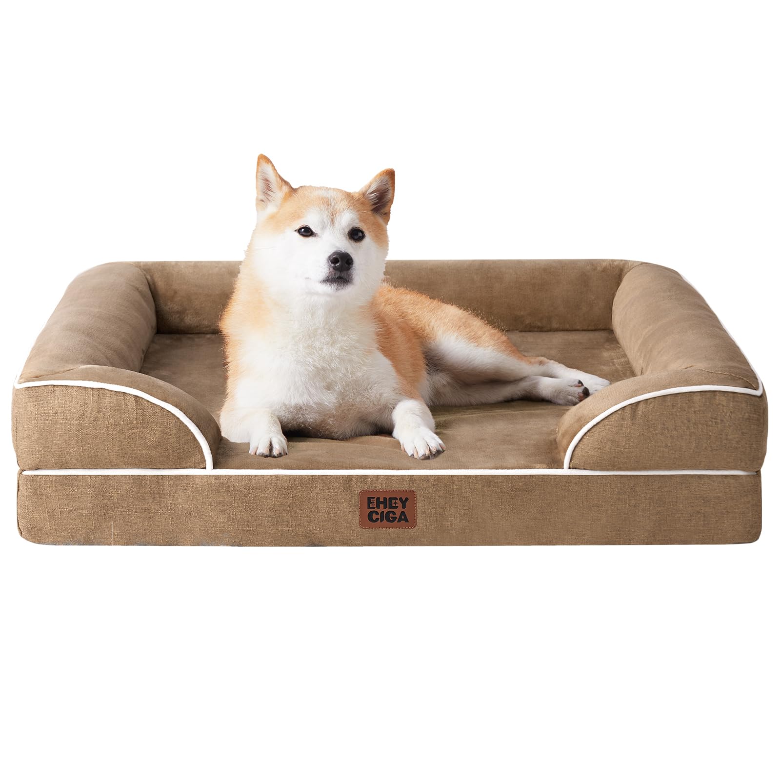 Cama ortopédica EHEYCIGA para perros grandes, vista general del producto