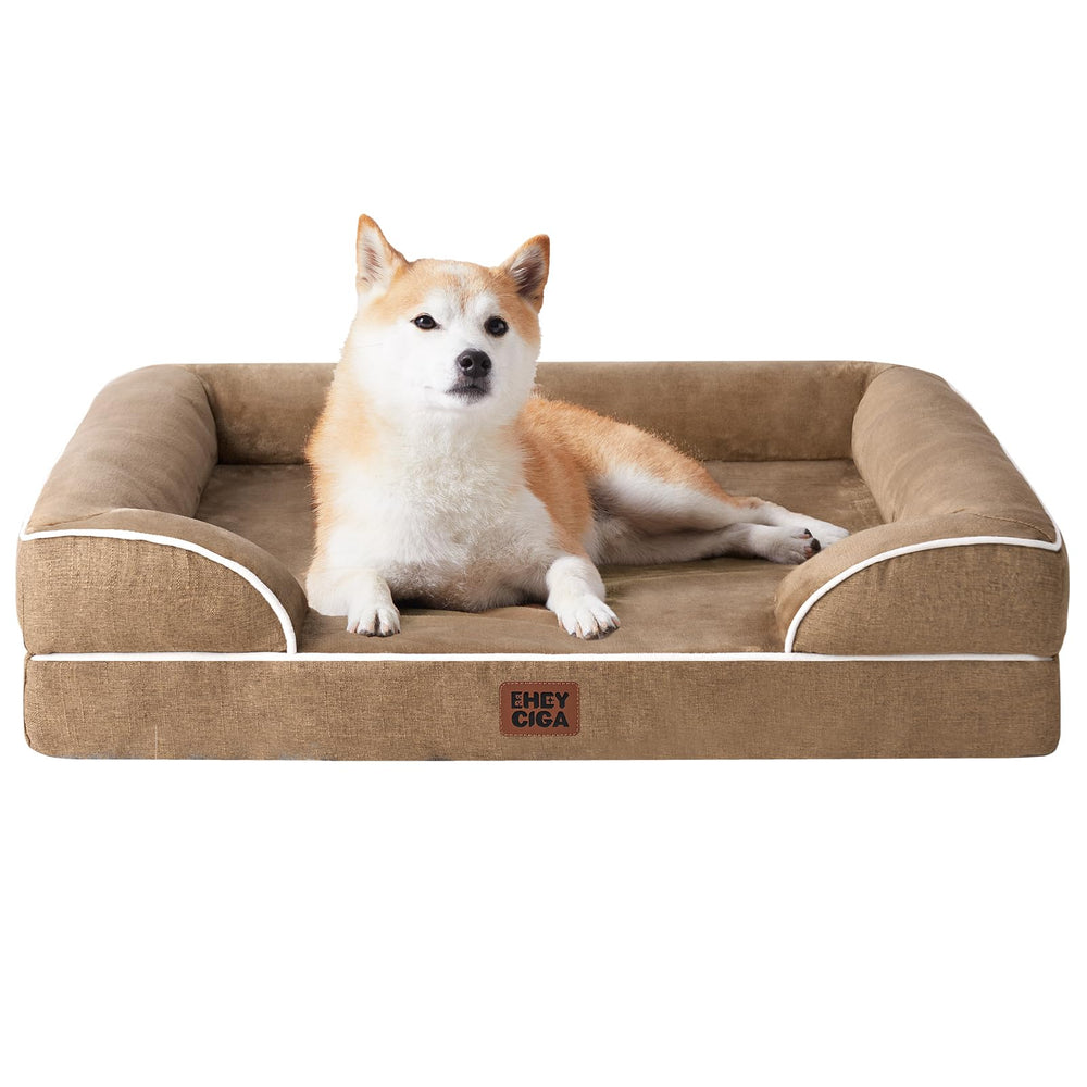 Cama ortopédica EHEYCIGA para perros grandes, vista general del producto