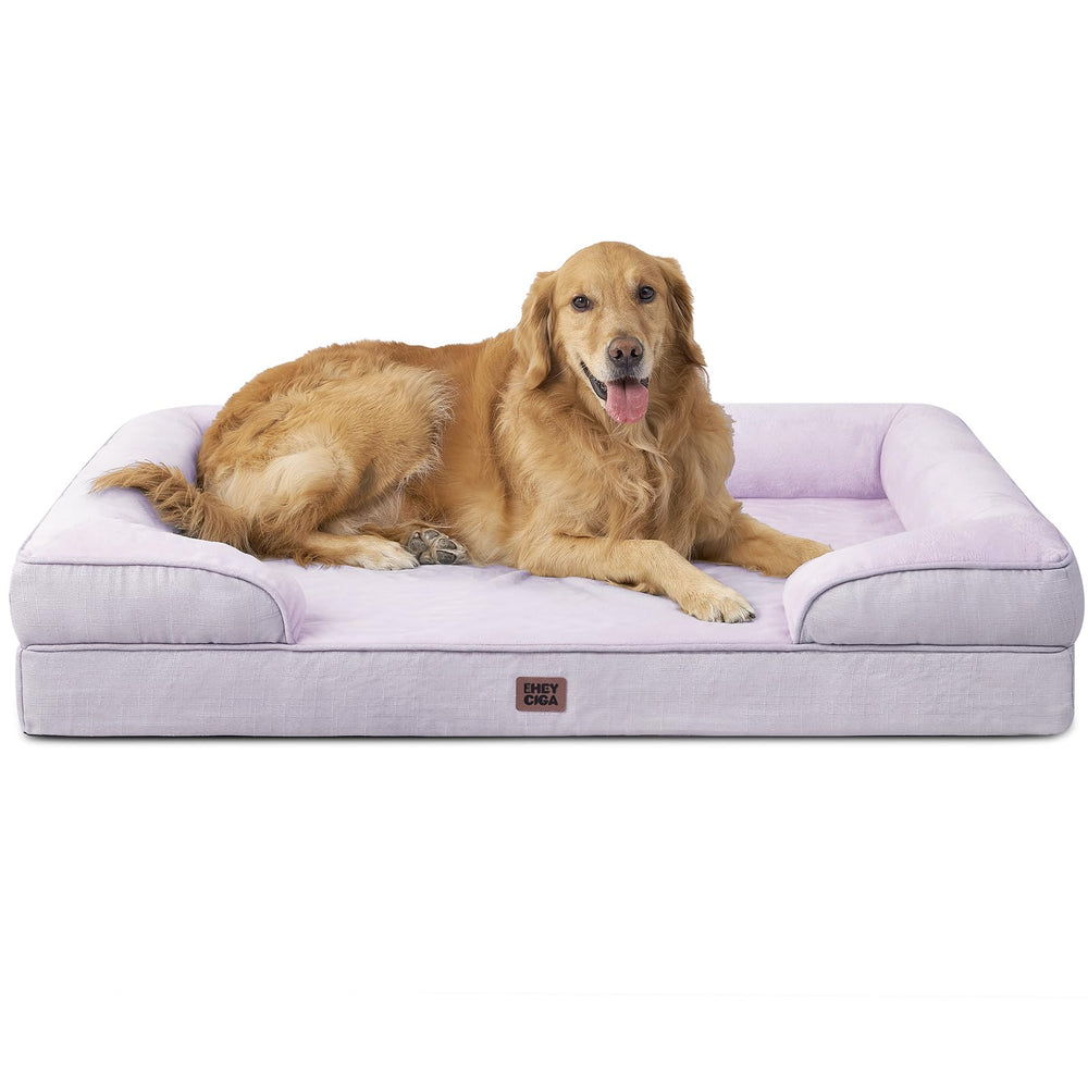 Cama EHEYCIGA para perros grandes con espuma viscoelastica para apoyo suave.