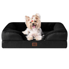 Cama ortopédica EHEYCIGA con espuma de memoria para perros pequeños.