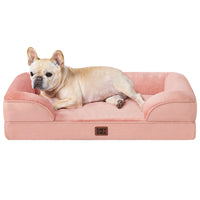 EHEYCIGA: vista general de la cama ortopédica para perros pequeños, comodidad y soporte.