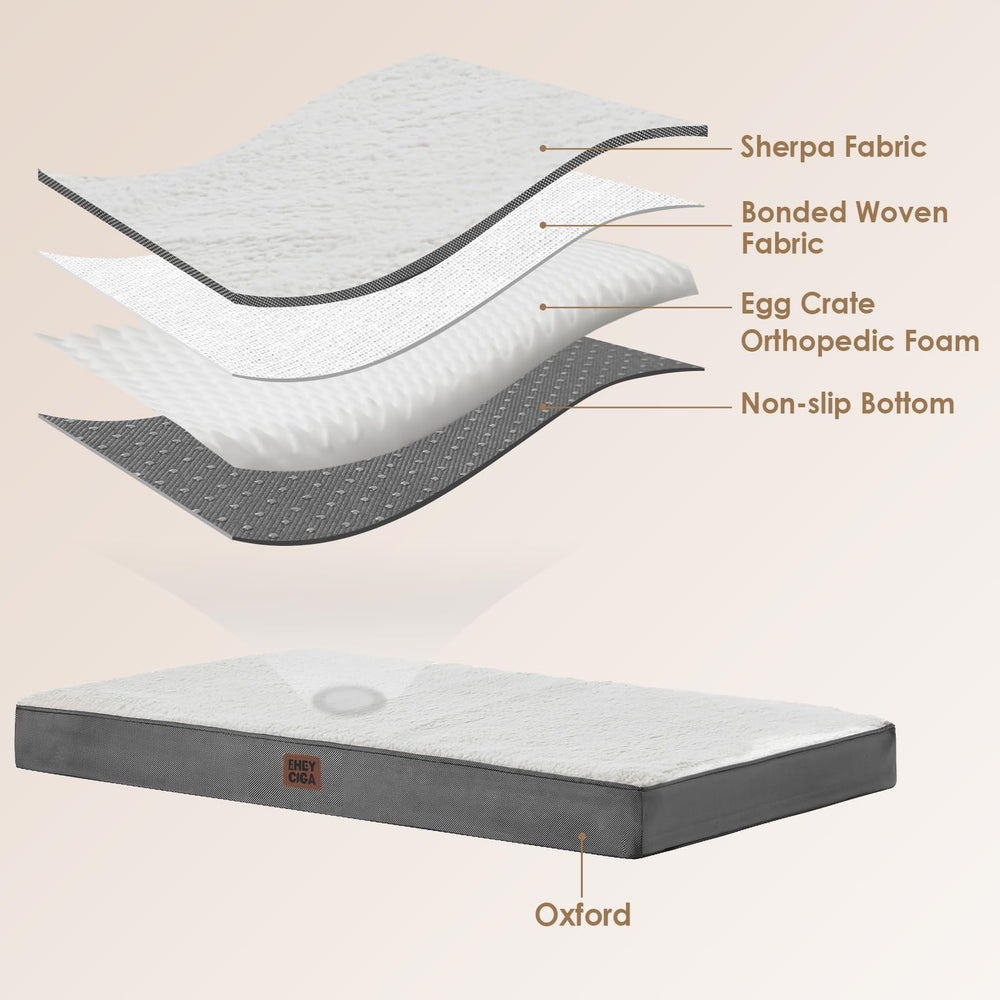 Superficie sherpa suave: confort EHEYCIGA para siestas.