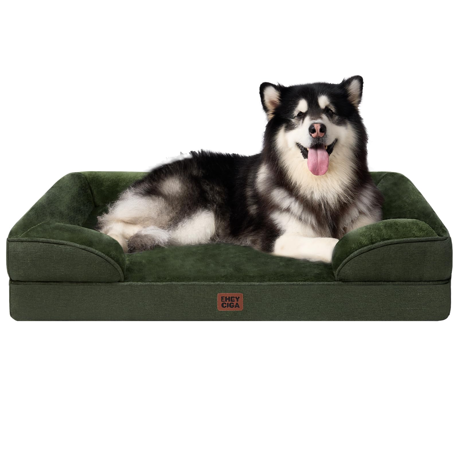 Cama ortopédica EHEYCIGA XL con funda lavable, ideal para perros grandes.