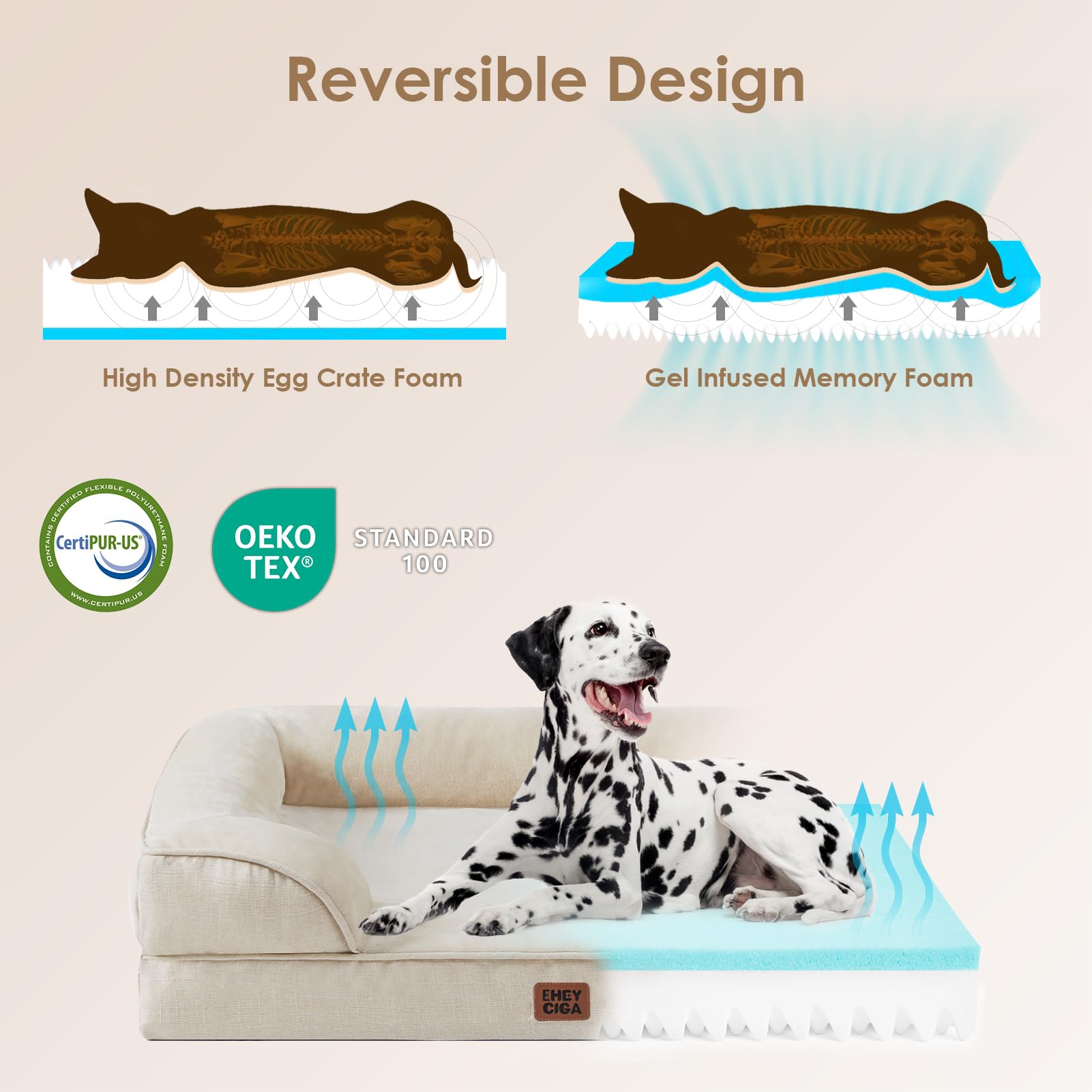 Funda impermeable de EHEYCIGA mantiene la cama seca ante derrames.