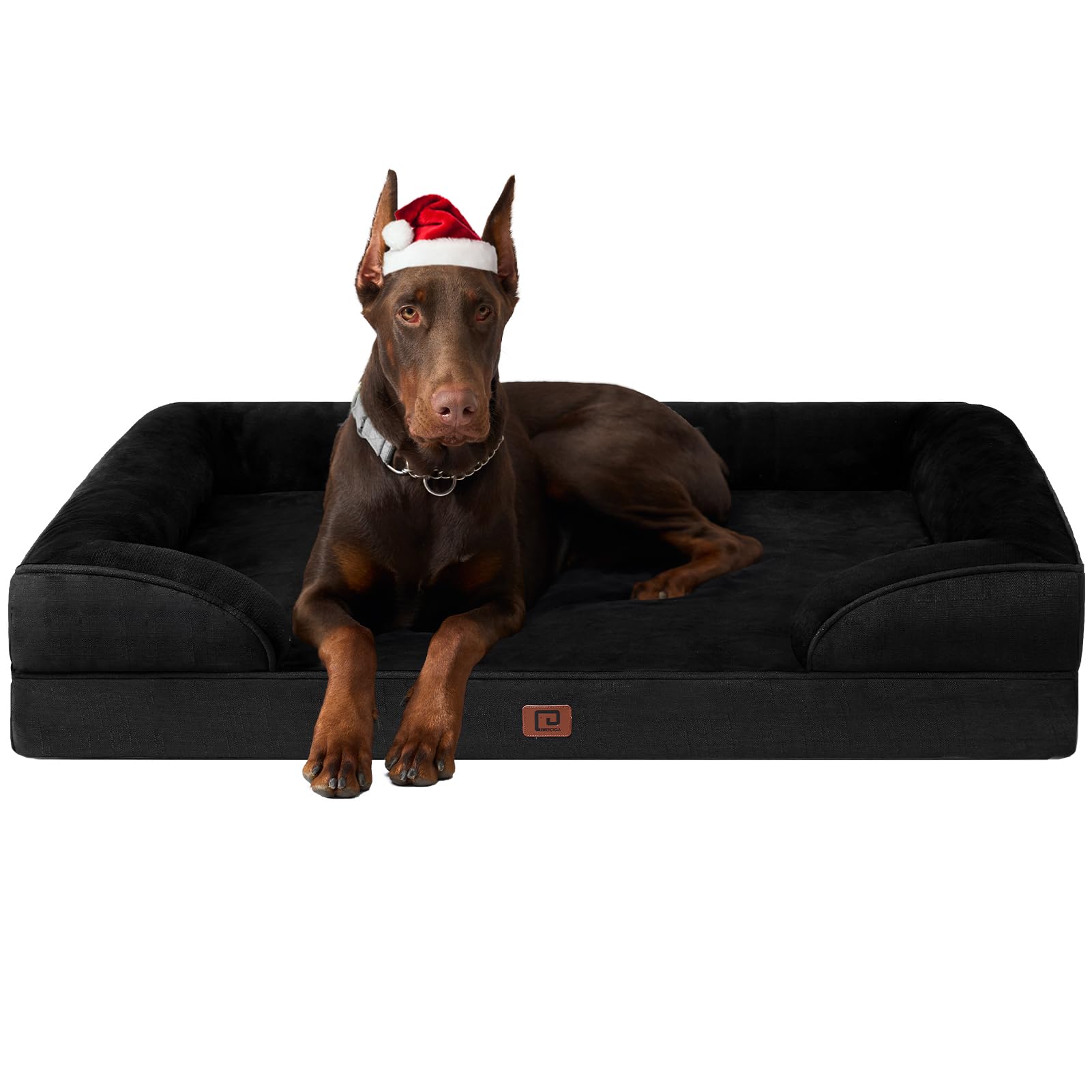 Cama ortopédica XL EHEYCIGA brinda soporte cómodo para perros grandes.
