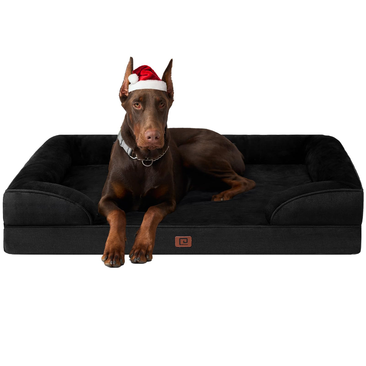 Cama ortopédica XL EHEYCIGA brinda soporte cómodo para perros grandes.