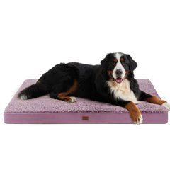 Cama ortopédica EHEYCIGA XXL con funda removible, ideal para jaulas o uso en piso.