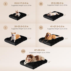 Cama EHEYCIGA con felpa sintética suave, ideal para dormir relajadamente.