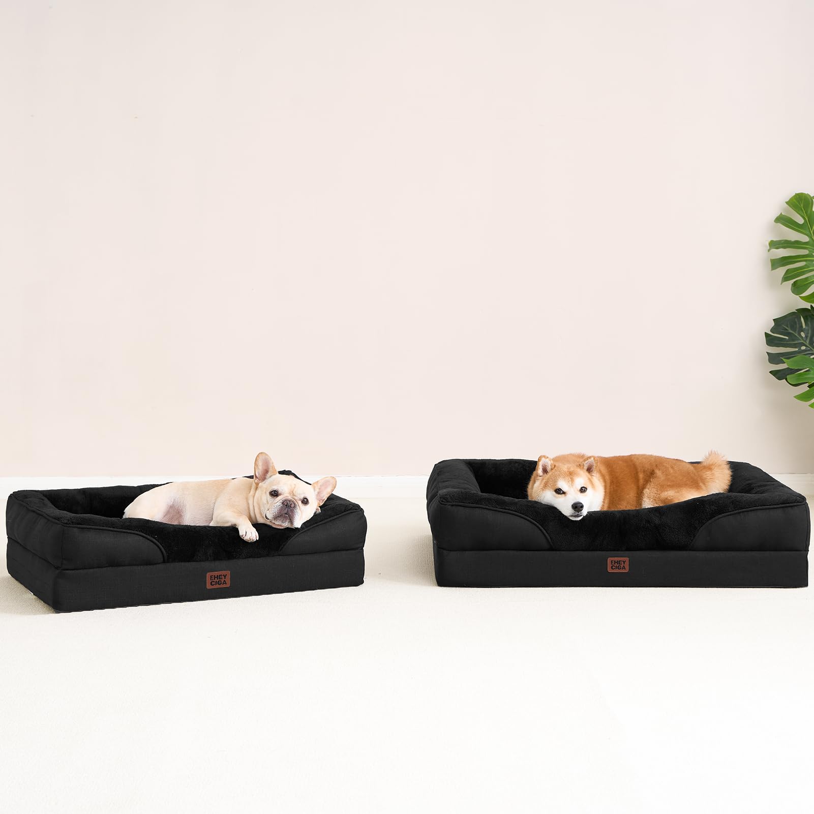 Tamaño grande de la cama EHEYCIGA para perros grandes
