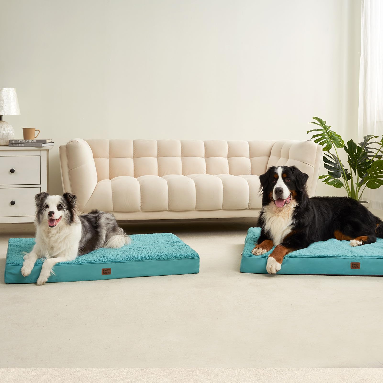 Cama EHEYCIGA XXL devuelve rebote suave tras cada uso.
