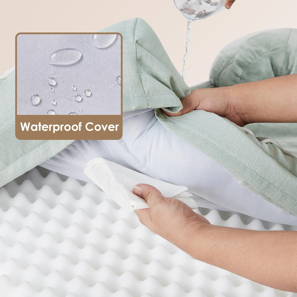 Cama EHEYCIGA con bolsters de tres lados para soporte de cuello