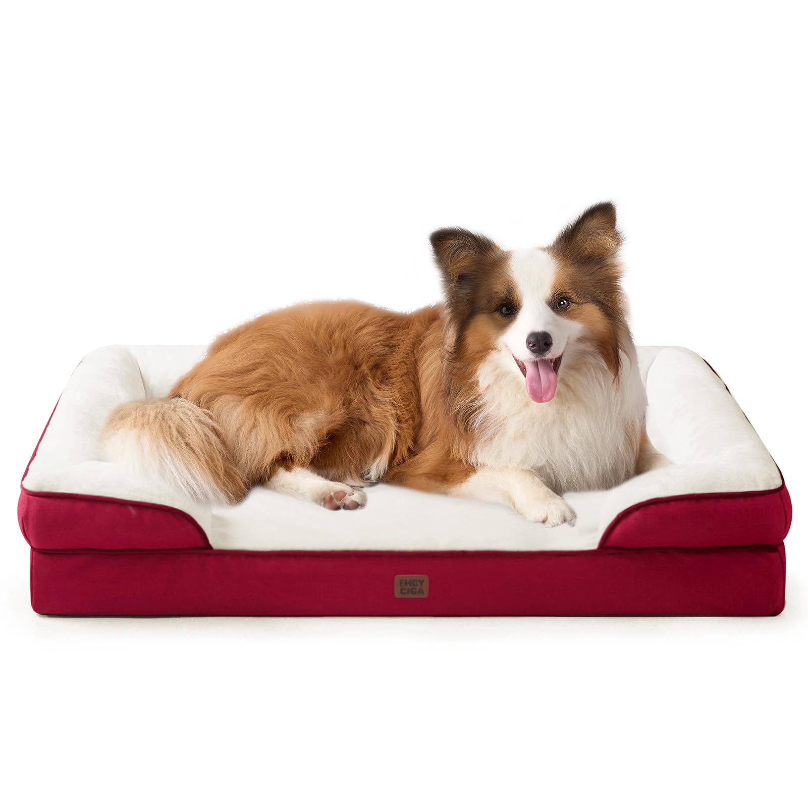 Cama EHEYCIGA para perros XL con espuma de memoria que alivia presión.