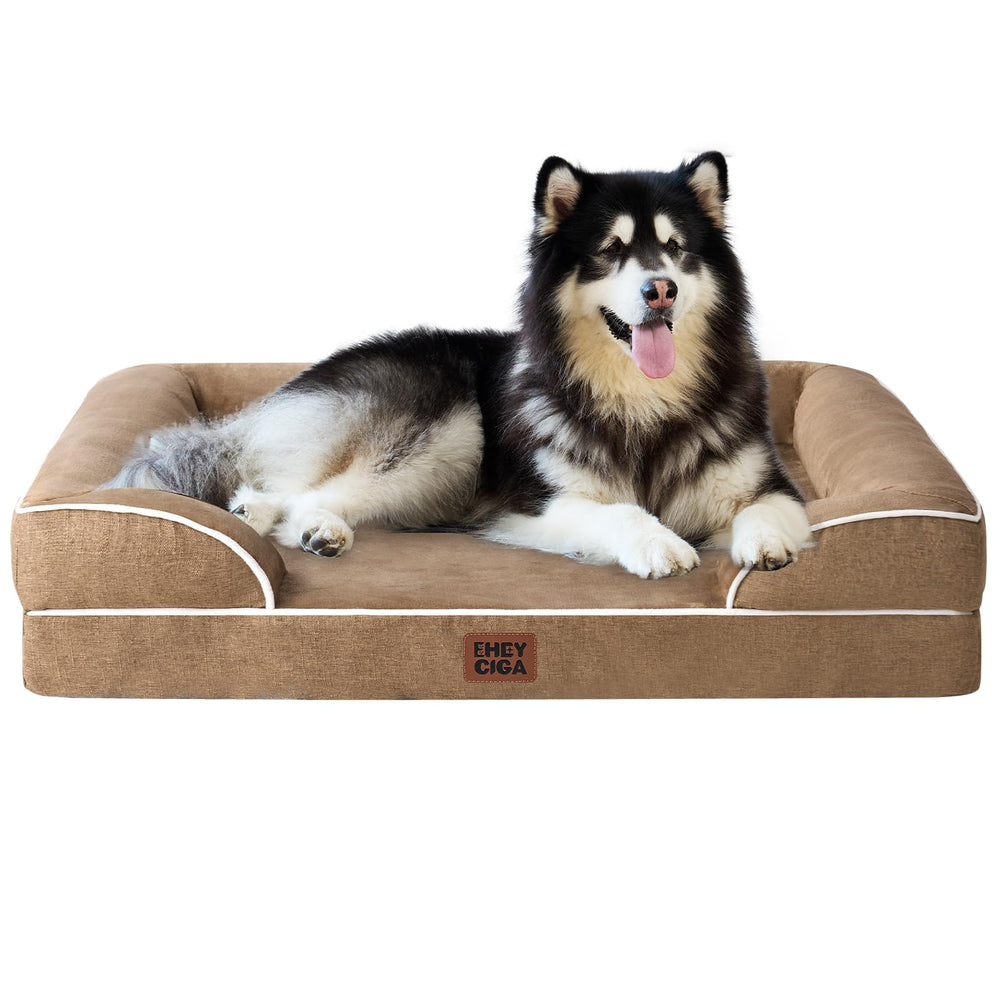 Cama ortopédica EHEYCIGA para perros XL con espuma de memoria.