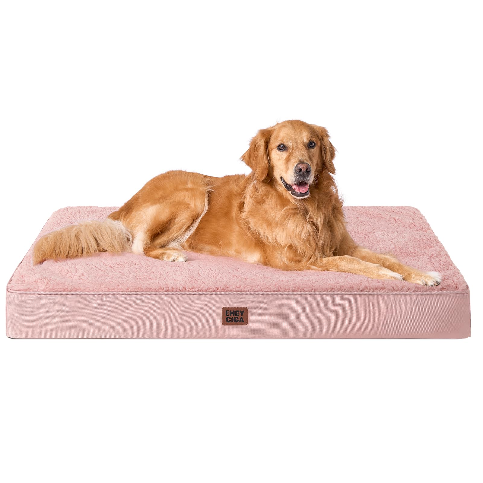 Cama ortopédica XL EHEYCIGA rosa 44x32 para descanso cómodo