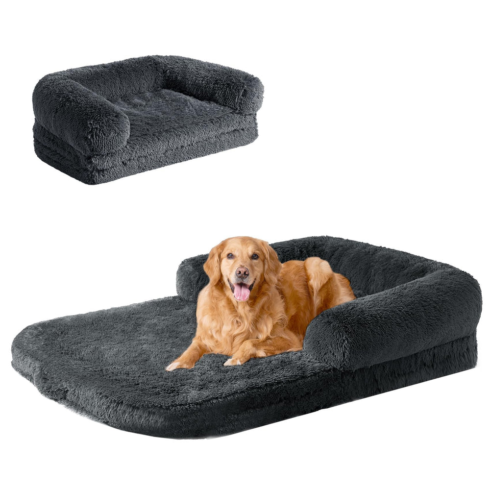 Cama XXL de EHEYCIGA para perro, plegable y abierta, ideal para descanso compartido