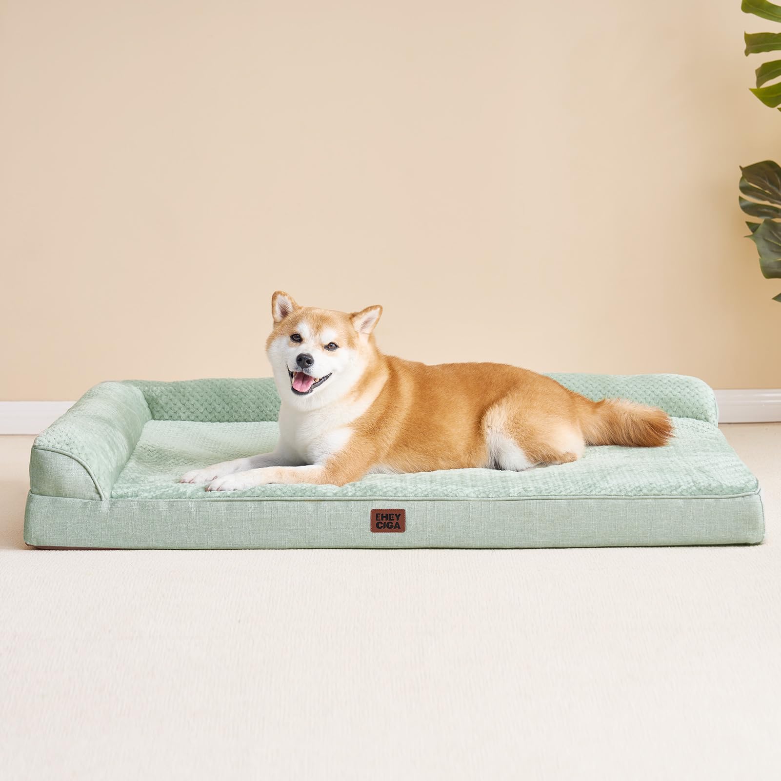 Uso en jaula: cama EHEYCIGA para crate cómodo y estable