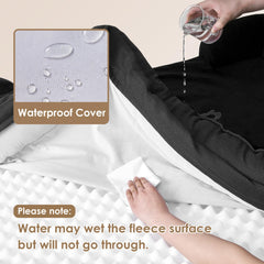 Cama EHEYCIGA con funda removible lavable para facilitar la limpieza.
