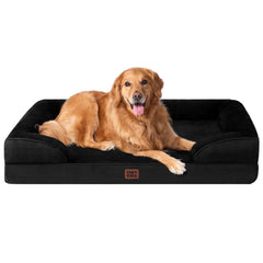Cama ortopédica EHEYCIGA para perros con espuma viscoelástica para mayor confort.