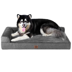 Cama EHEYCIGA XXL para perros con espuma de memoria y soporte cómodo.