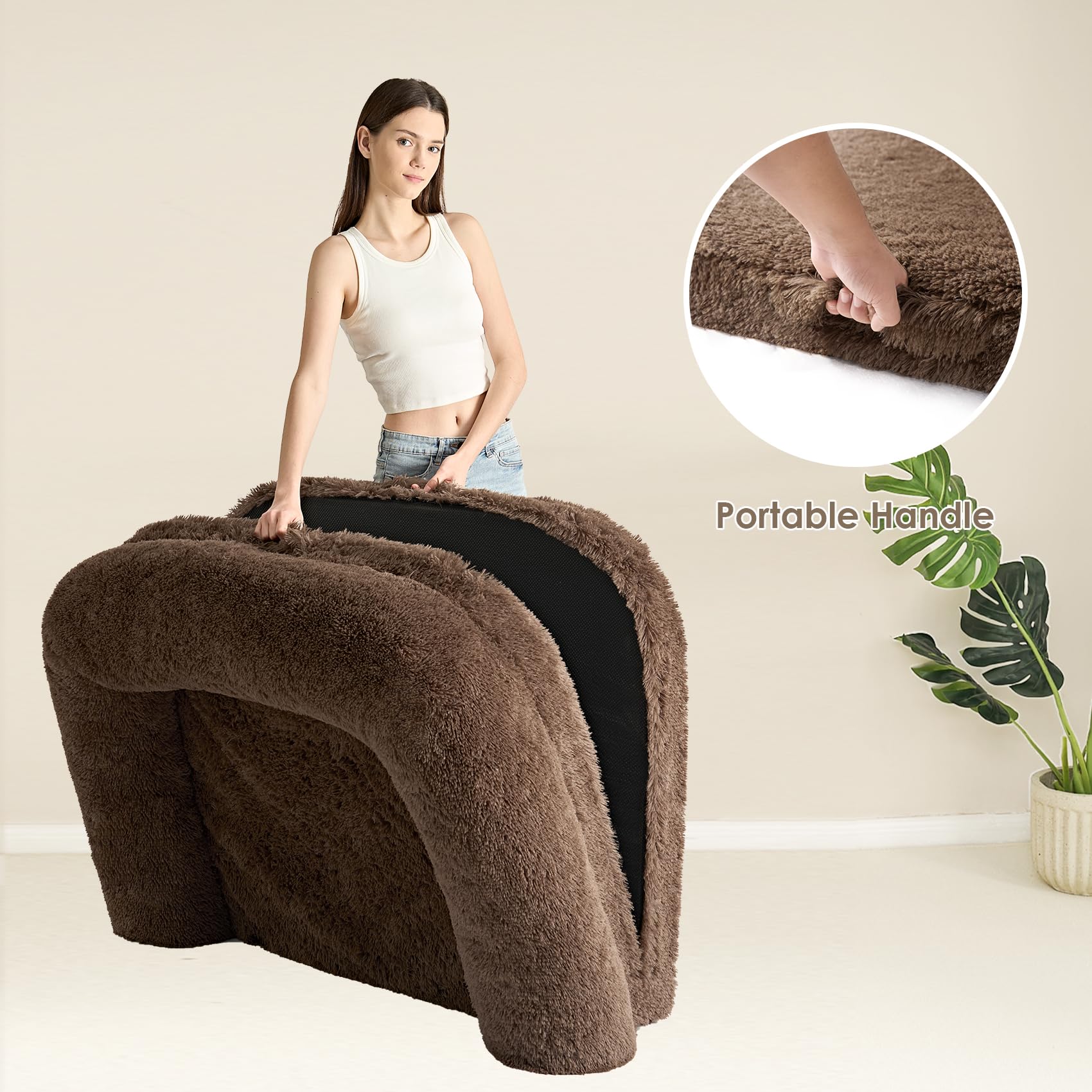 Cama EHEYCIGA XXL, medidas 54x38x7,5 pulgadas para perros grandes.