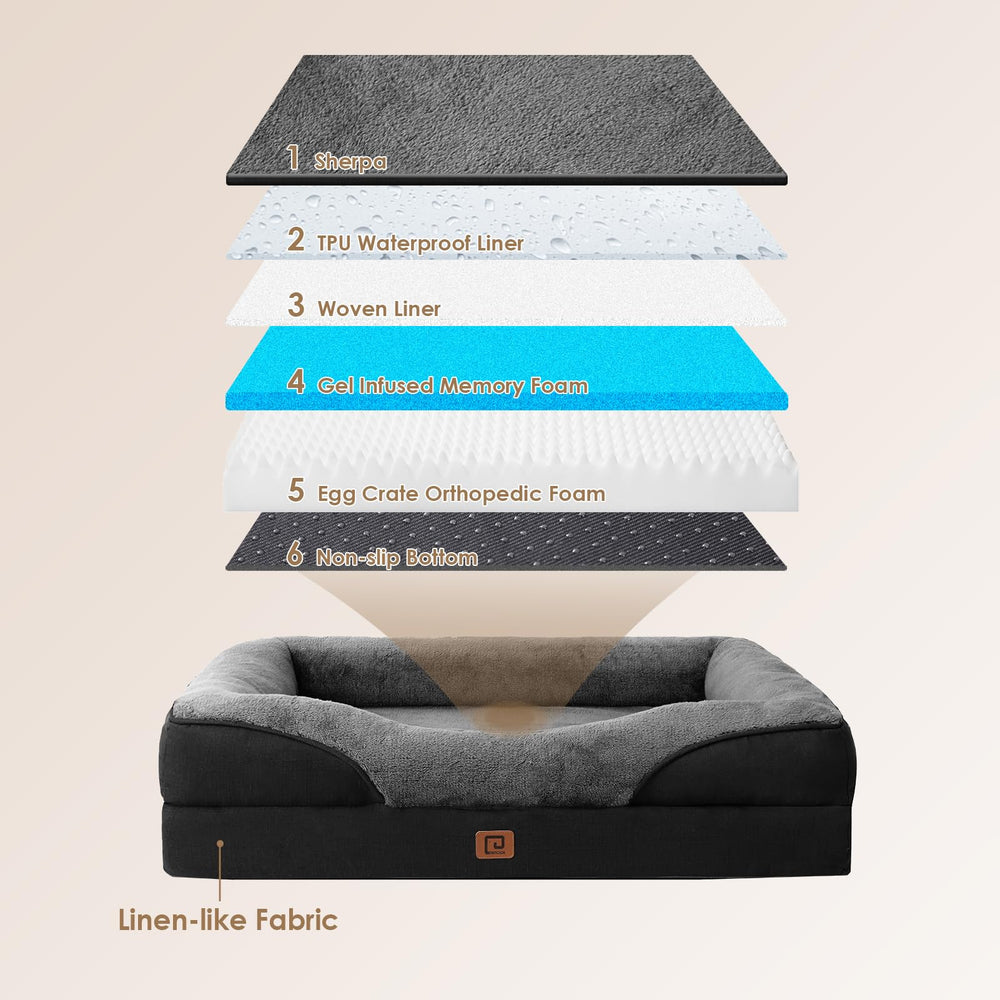 Protección impermeable de la capa superior EHEYCIGA mantiene seca la zona de descanso.